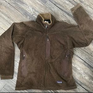 Patagonia Women’s R2 Polartec Full Zip Fleece Size Large, Brown